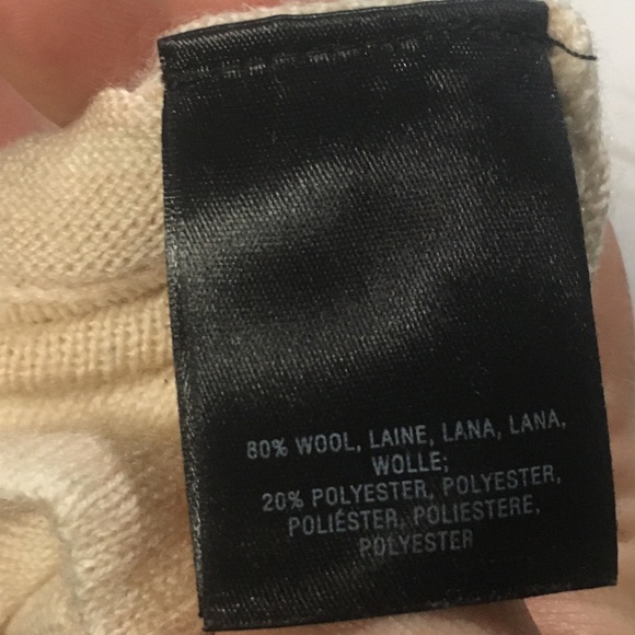 Anthropologie Cream turtleneck wool sweater size s - Picture 8 of 11